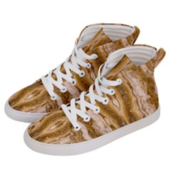 Marble Wall Surface Pattern Women s Hi-top Skate Sneakers by Sapixe