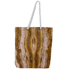 Marble Wall Surface Pattern Full Print Rope Handle Tote (large) by Sapixe