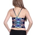 Abstract Glow Kaleidoscopic Light Spaghetti Strap Bra Top View2