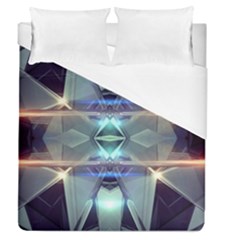 Abstract Glow Kaleidoscopic Light Duvet Cover (queen Size) by Sapixe