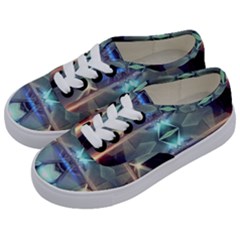 Abstract Glow Kaleidoscopic Light Kids  Classic Low Top Sneakers by Sapixe