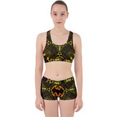 Abstract Glow Kaleidoscopic Light Work It Out Gym Set by Sapixe