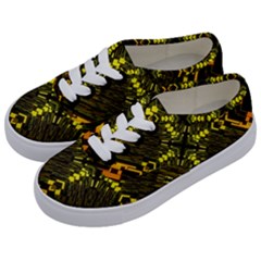 Abstract Glow Kaleidoscopic Light Kids  Classic Low Top Sneakers by Sapixe