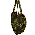 Abstract Glow Kaleidoscopic Light Giant Heart Shaped Tote View3