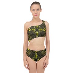 Abstract Glow Kaleidoscopic Light Spliced Up Two Piece Swimsuit by Sapixe