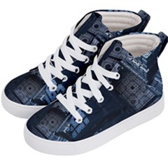 Graphic Design Background Kid s Hi-top Skate Sneakers