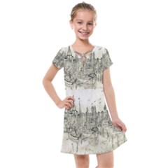 Pencil Drawing Drawing Port Kids  Cross Web Dress