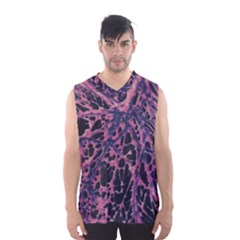 Fabric Textile Texture Macro Photo Men s Basketball Tank Top by Sapixe