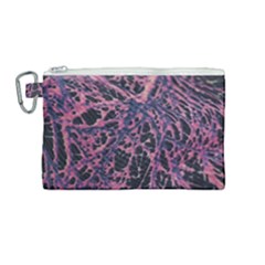 Fabric Textile Texture Macro Photo Canvas Cosmetic Bag (medium) by Sapixe