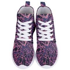 Fabric Textile Texture Macro Photo Women s Lightweight High Top Sneakers