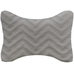 White Fabric Pattern Textile Seat Head Rest Cushion