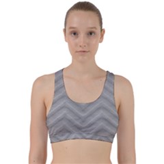 White Fabric Pattern Textile Back Weave Sports Bra by Sapixe