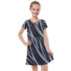 Fractal Mathematics Abstract Kids  Cross Web Dress