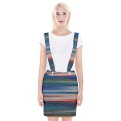 Background Horizontal Lines Braces Suspender Skirt