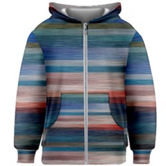 Background Horizontal Lines Kids Zipper Hoodie Without Drawstring