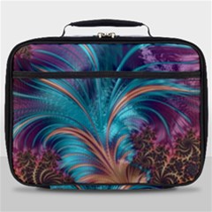 Feather Fractal Artistic Design Full Print Lunch Bag