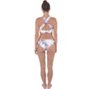 Lily Hand Painted Iris Cross Back Hipster Bikini Set View2