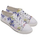 Lily Hand Painted Iris Women s Low Top Canvas Sneakers View3