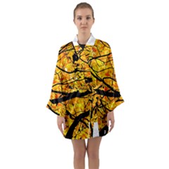 Golden Vein Long Sleeve Kimono Robe