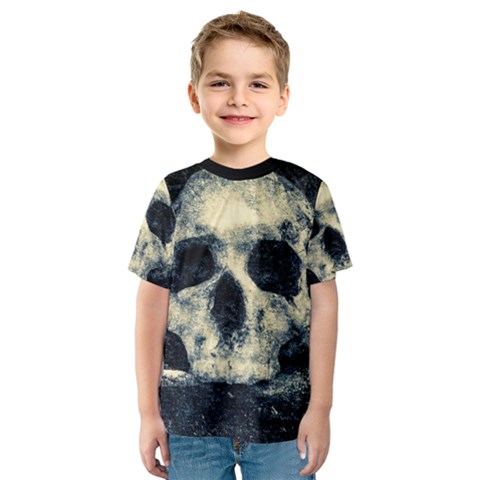 Skull Kids  Sport Mesh Tee by FunnyCow