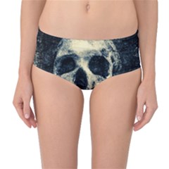 Skull Mid-waist Bikini Bottoms by FunnyCow