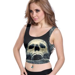 Smiling Skull Crop Top by FunnyCow