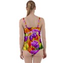 Tulip Flowers Twist Front Tankini Set View2