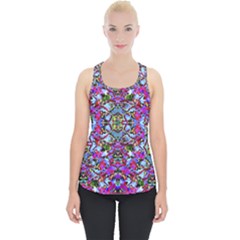 Multicolored Floral Collage Pattern 7200 Piece Up Tank Top