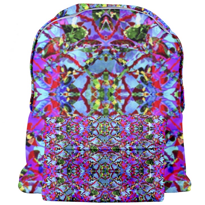 Multicolored Floral Collage Pattern 7200 Giant Full Print Backpack