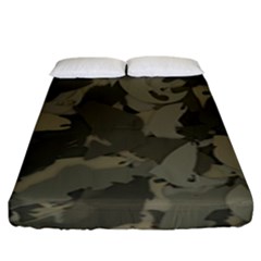 Country Boy Fishing Camouflage Pattern Fitted Sheet (king Size) by Bigfootshirtshop