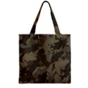 Country Boy Fishing Camouflage Pattern Zipper Grocery Tote Bag View2