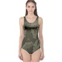 Country Boy Fishing Camouflage Pattern One Piece Swimsuit View1