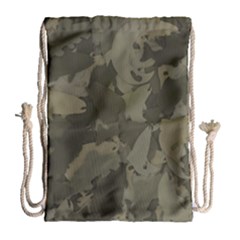 Country Boy Fishing Camouflage Pattern Drawstring Bag (large) by Bigfootshirtshop