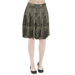 Country Boy Fishing Camouflage Pattern Pleated Skirt by Bigfootshirtshop