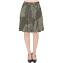 Country Boy Fishing Camouflage Pattern Velvet High Waist Skirt View1