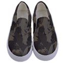 Country Boy Fishing Camouflage Pattern Kids  Canvas Slip Ons View1