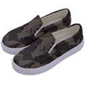 Country Boy Fishing Camouflage Pattern Kids  Canvas Slip Ons View2