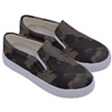 Country Boy Fishing Camouflage Pattern Kids  Canvas Slip Ons View3