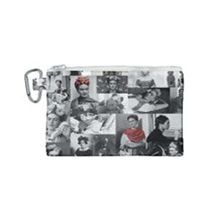 Frida Kahlo Pattern Canvas Cosmetic Bag (small)