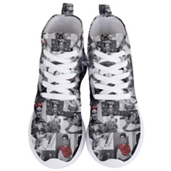 Frida Kahlo Pattern Women s Lightweight High Top Sneakers by Valentinaart