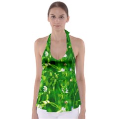 Inside The Grass Babydoll Tankini Top