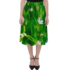 Inside The Grass Folding Skater Skirt