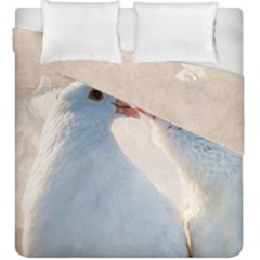 Doves In Love Duvet Cover Double Side (king Size) by FunnyCow