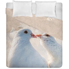 Doves In Love Duvet Cover Double Side (california King Size) by FunnyCow