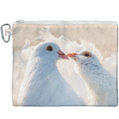 Doves In Love Canvas Cosmetic Bag (xxxl) by FunnyCow