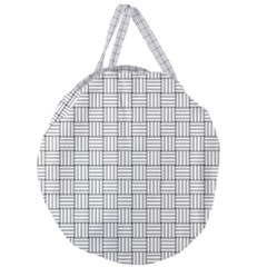 Bw Basic Weave Giant Round Zipper Tote