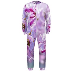 Pink Lilac Flowers Onepiece Jumpsuit (men)  by FunnyCow