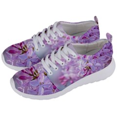 Pink Lilac Flowers Men s Lightweight Sports Shoes by FunnyCow