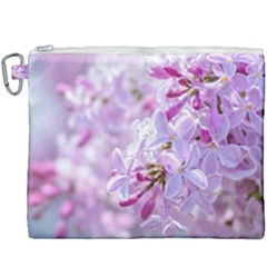 Pink Lilac Flowers Canvas Cosmetic Bag (xxxl) by FunnyCow