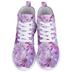 Pink Lilac Flowers Women s Lightweight High Top Sneakers